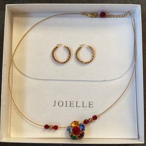 Joielle Necklace & Hoop Earrings Set